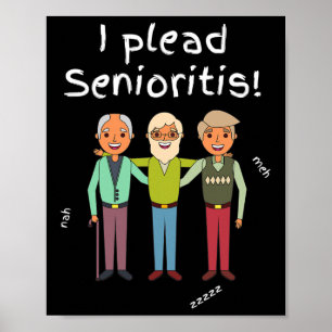 Plead Senioristis. Alte Seniorin Frauen altern Alz Poster