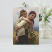 Pleasant Burden von William Adolphe Bouguereau Begleitkarte (Stehend Vorderseite)