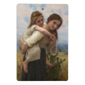 Pleasant Burden von William Adolphe Bouguereau Mini Klemmbrett (Rückseite)