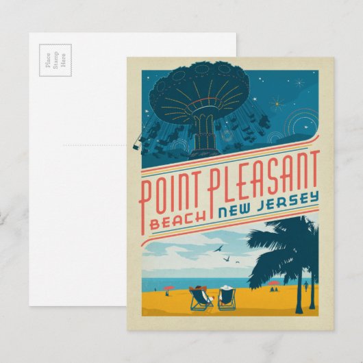 Pleasant, NJ Postkarte (Vorne/Hinten)