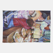 Pleasant Picnic, Mexiko Geschirrtuch (Horizontal)