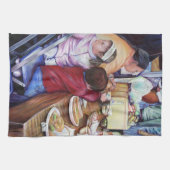 Pleasant Picnic, Mexiko Geschirrtuch (Horizontal)