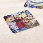 Pleasant Picnic, Mexiko Rechteckiger Pappuntersetzer (angewinkelt)