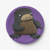 Pleasant Platypus Pappteller (Vorderseite)