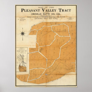 Pleasant Valley Tract, Oroville, Kalifornien Poster