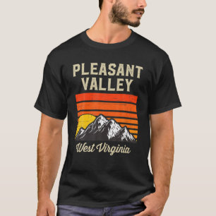 Pleasant Valley West Virginia Retro City Staat USA T-Shirt