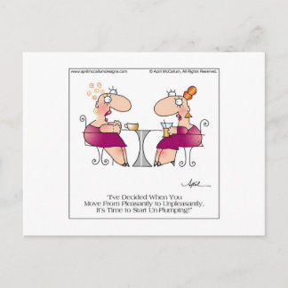 PLEASANTLY PLUMP Postcard bis April McCallum Postkarte