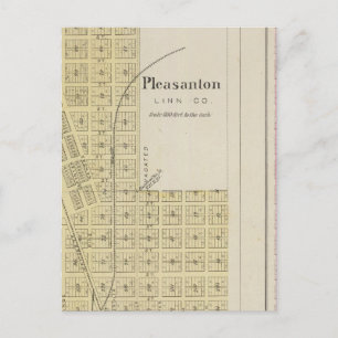 Pleasanton, Mapleton und Hammond, Kansas Postkarte