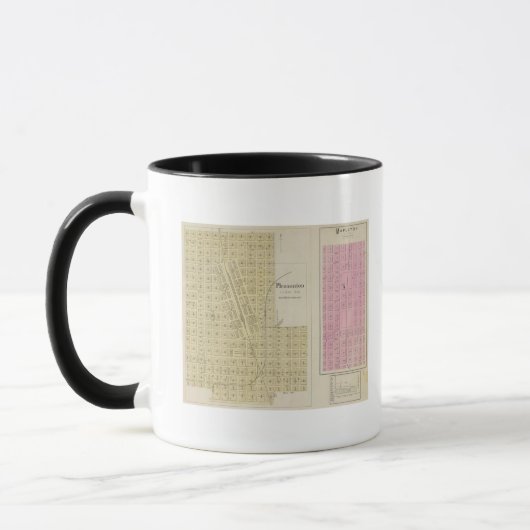 Pleasanton, Mapleton und Hammond, Kansas Tasse (Links)