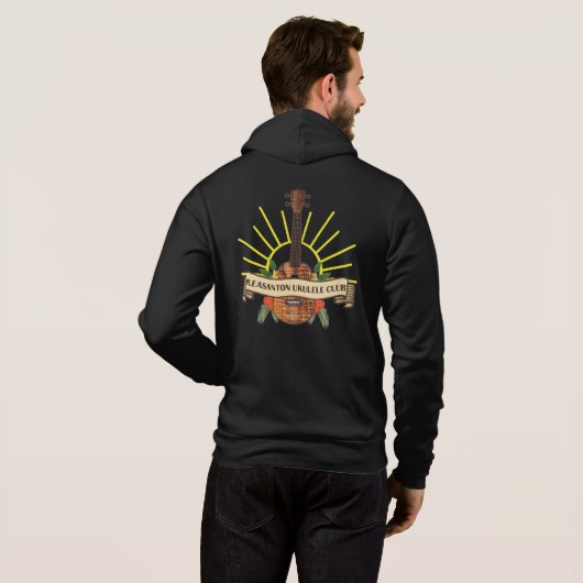 Pleasanton Uke Club Zip Sweatshirt (Schwarz voll)