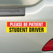 Please Be Patient Student Driver Car Autoaufkleber (Auf Auto)