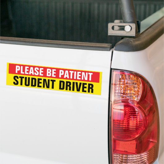 Please Be Patient Student Driver Car Autoaufkleber (Auf Lkw)