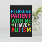 Please Be Patient With Me I Have Autism Save The Date (Stehend Vorderseite)