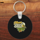 Please Chew Quieter Bird Nature, Birding Joke, Nat Schlüsselanhänger (Vorderseite)