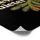 Please Chew Quieter Funny Misophonia Bird Quote  Poster (Ecke)