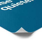 Please Chew Quieter Funny Sarcastic Saying Silence Poster (Ecke)