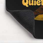 Please Chew Quieter Sarcastic Animal Quote Quirky  Mousepad (Ecke)
