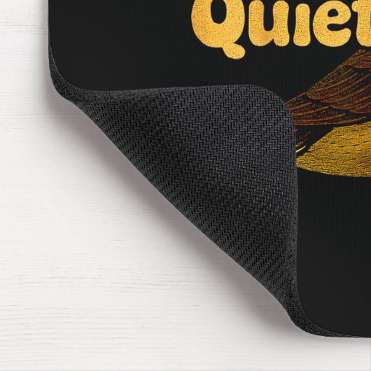 Please Chew Quieter Sarcastic Animal Quote Quirky Mousepad (Ecke)