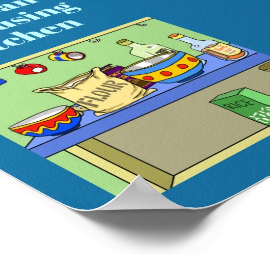 please clean up kitchen sign poster (Ecke)