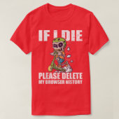 Please Delete My Browser History Stunt Scooter Ske T-Shirt (Design vorne)