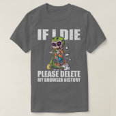Please Delete My Browser History Stunt Scooter Ske T-Shirt (Design vorne)