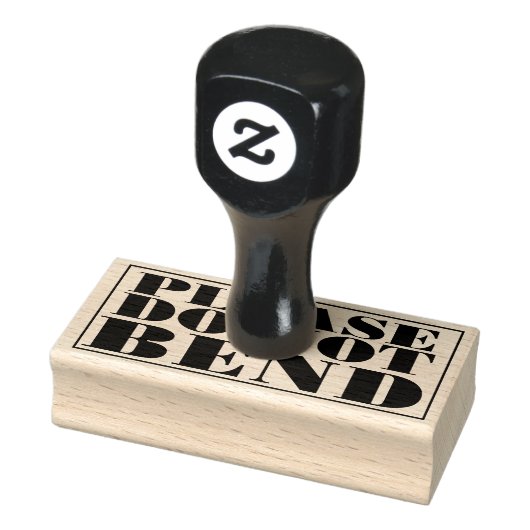 Please Do Not Bend Artwork Paper Envelope Message Gummistempel (Stempel)