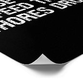 Please Do Not Feed The S Drugs Funny Joke Distress Poster (Ecke)