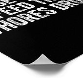 Please Do Not Feed The S Drugs Funny Joke Distress Poster (Ecke)