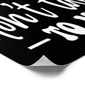 Please Don’t Talk To Me, Funny Sarcastic Quotes Poster (Ecke)