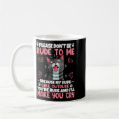 Please Dont Be Rude To Me Cat Lover Funny Tounge O Kaffeetasse (Links)