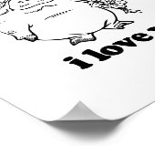 Please Don't Eat Me, I Love You Funny Saying Novel Poster (Ecke)