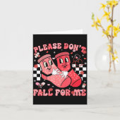 Please Don't Fall For Me Nurse Non Slip Socks Vale Karte (Gelbe Blume)