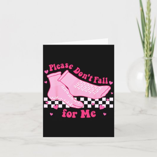 Please Dont Fall For Me Rn Pct Cna Nurse Valentin Karte (Vorderseite)