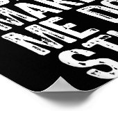 Please Don't Make Me Do Stuff Lazy Funny  Poster (Ecke)