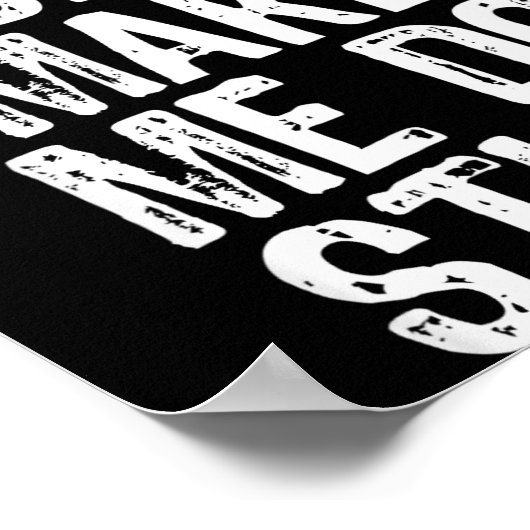 Please Don't Make Me Do Stuff Lazy Funny  Poster (Ecke)