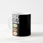 Please Don't Stare At My Six Pack Donuts Abs Funny Kaffeetasse (Vorderseite Links)