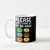 Please Don't Stare At My Six Pack Donuts Abs Funny Kaffeetasse (Links)