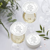 Please Don't Take My Drink, I'm Dancing Wedding  Runder Pappuntersetzer