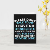 Please Don't Talk To Me I Have No Self Control - F Karte (Gelbe Blume)