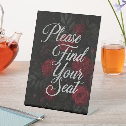 Please Find Your Seat Signs Sockelschild (In Situ)