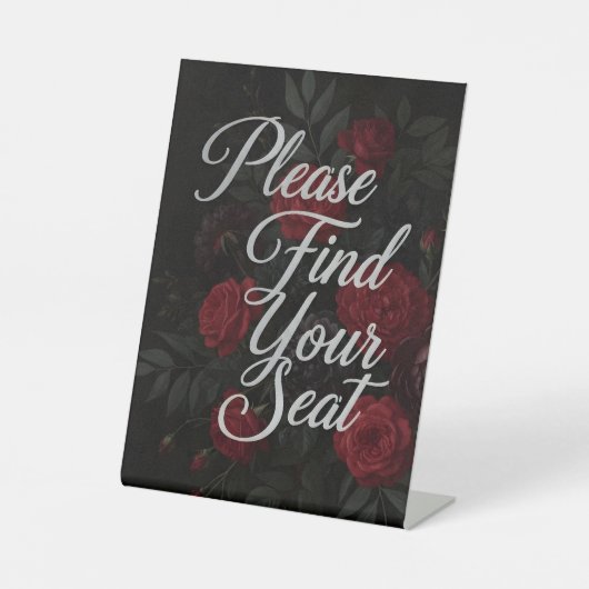 Please Find Your Seat Signs Sockelschild (Vorderseite)