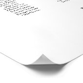 Please Find Your Seat up to 20 tables seating plan Poster (Ecke)