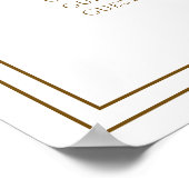 Please Find Your Seat Wedding Seating Chart Poster (Ecke)