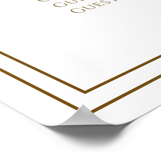 Please Find Your Seat Wedding Seating Chart Poster (Ecke)