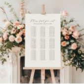 Please Find Your Seat Wedding Seating Chart Poster