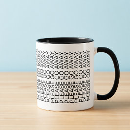 Please Go Away Hidden Message Introvert Coffee Mug Tasse