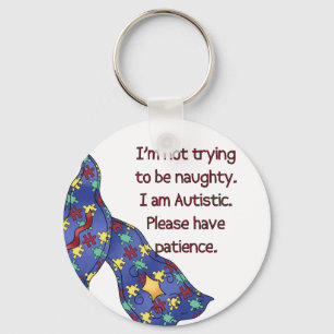 Please Have Patience Autism Awareness Keychain Schlüsselanhänger
