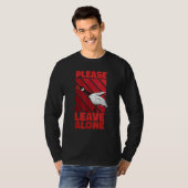 Please Leave Me Alone Canadian Goose Birdwatcher T-Shirt (Vorne ganz)