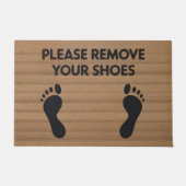 Please Remove Your Shoes Doormat Fußmatte (Vorderseite)