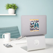 Please Rewind - I still Use Tabes Aufkleber (Laptop auf Schreibtisch)